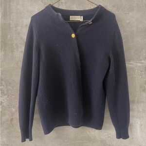 Vintage The Scotch House Cashmere Sweater Navy Made in Scotland Women’s